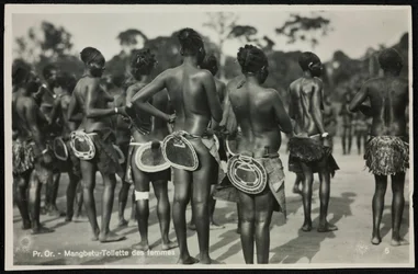 Mangbetu, Toilette der Frauen, von Casimir Zagourski